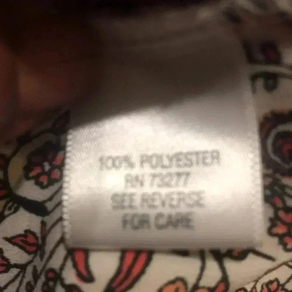 Croft & Barrow Round Neck Paisley Sleeveless Side Slit Button Front Top-XL - Picture 12 of 12